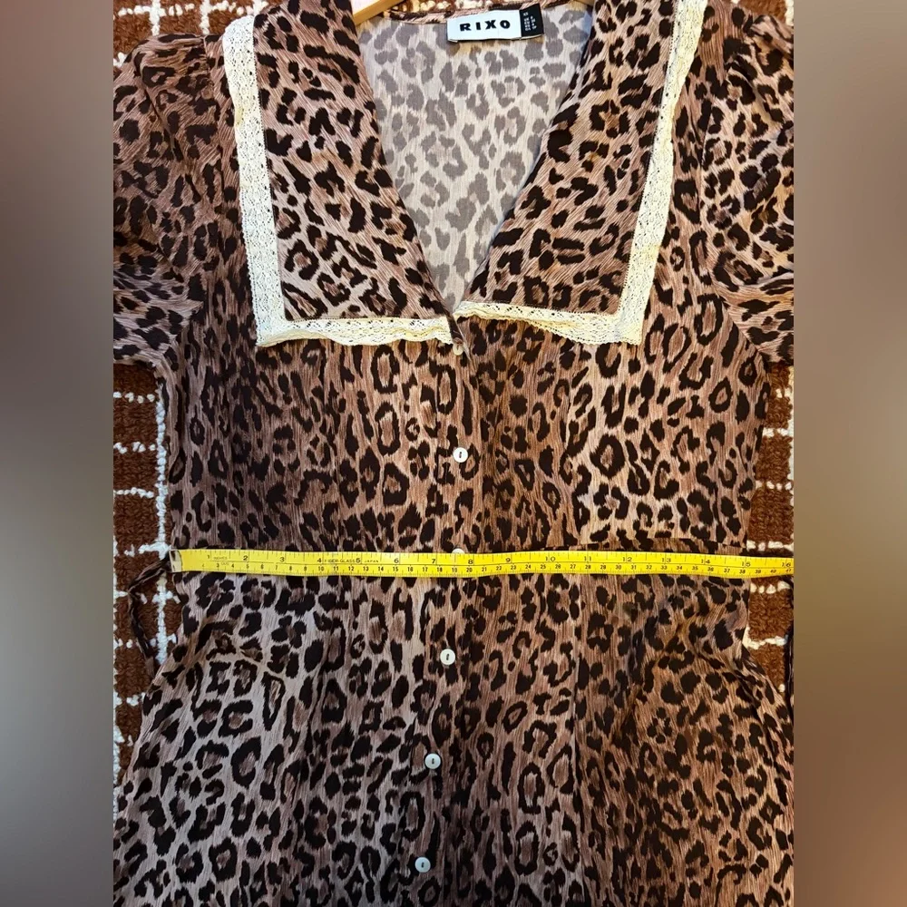 RIXO | Ellen Leopard Print Dress, Size XS - Picture 14 of 15